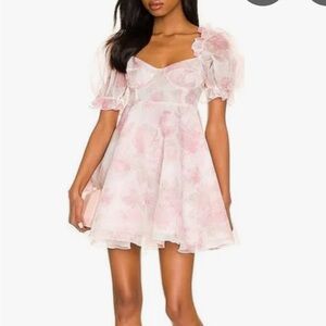 Selkie Parliament Dress Beverly Floral Pink White